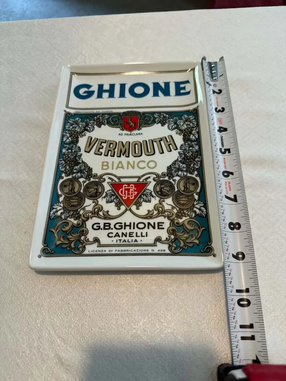 Rosanna Voyage Collection Ghione Vermouth Bianco Decorative Ceramic Tray